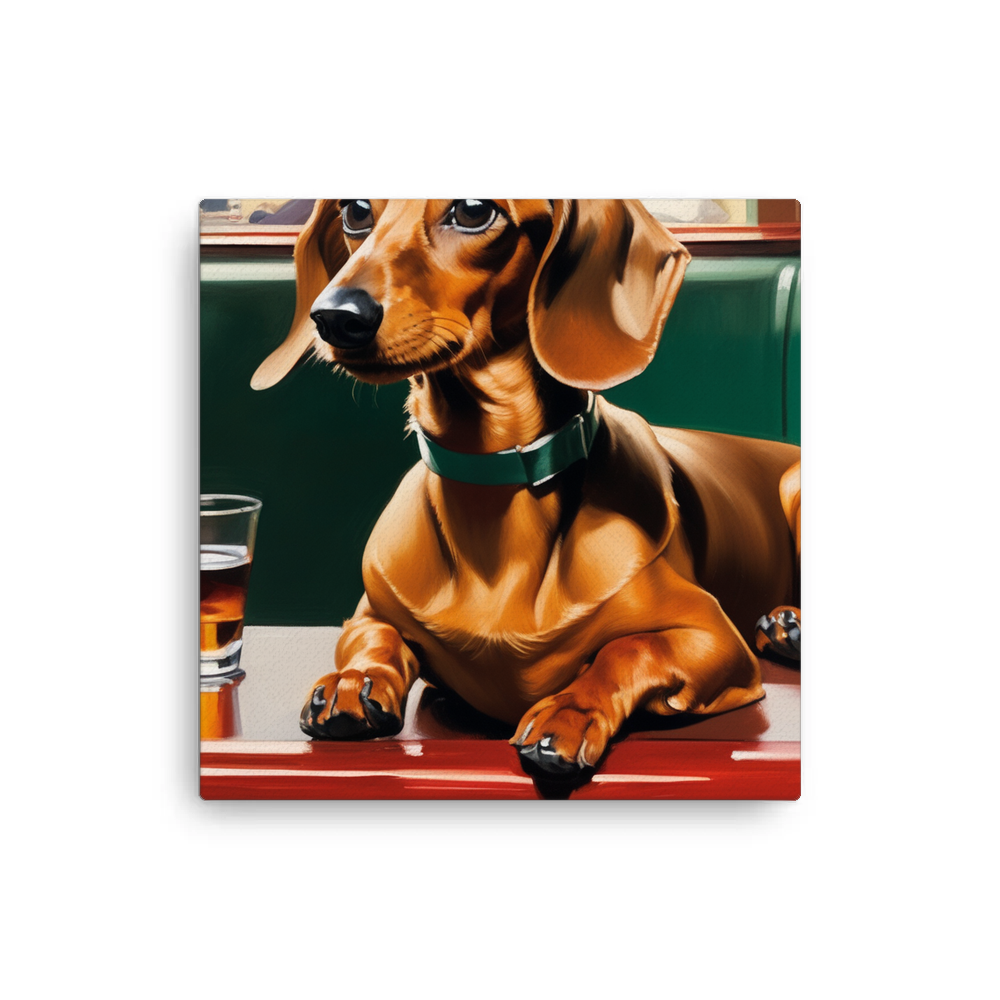 PugMug Custom Tan Dachshund Canvas