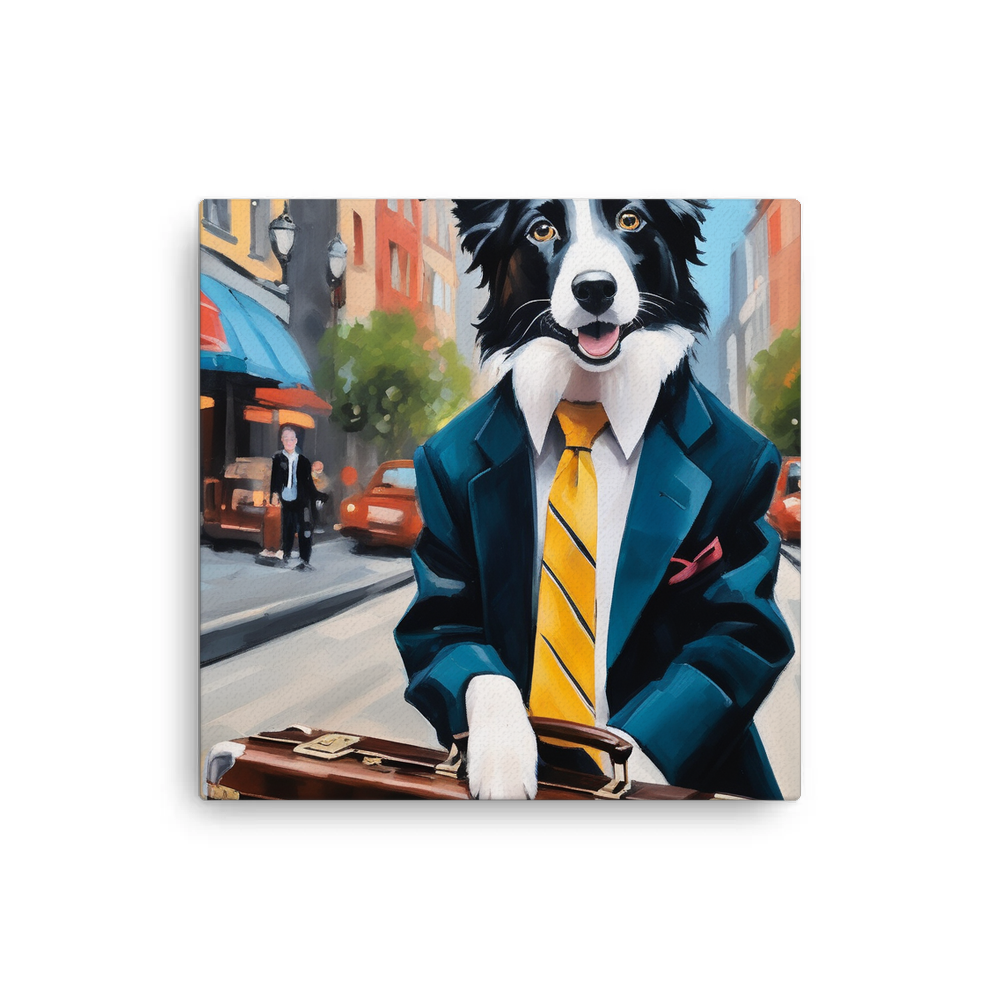 PugMug Custom Border Collie Canvas