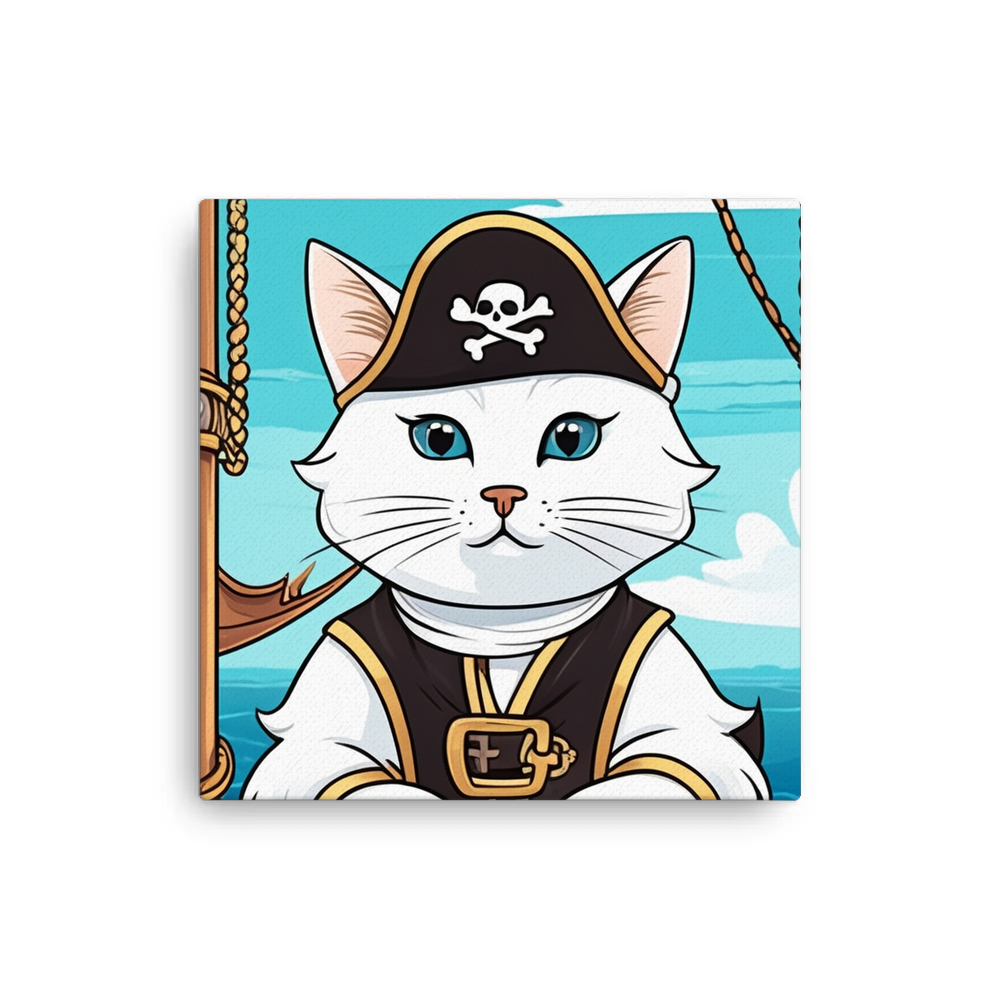 PugMug Custom White Companion Cat Canvas