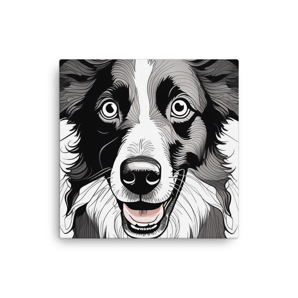 PugMug Custom Border Collie Canvas