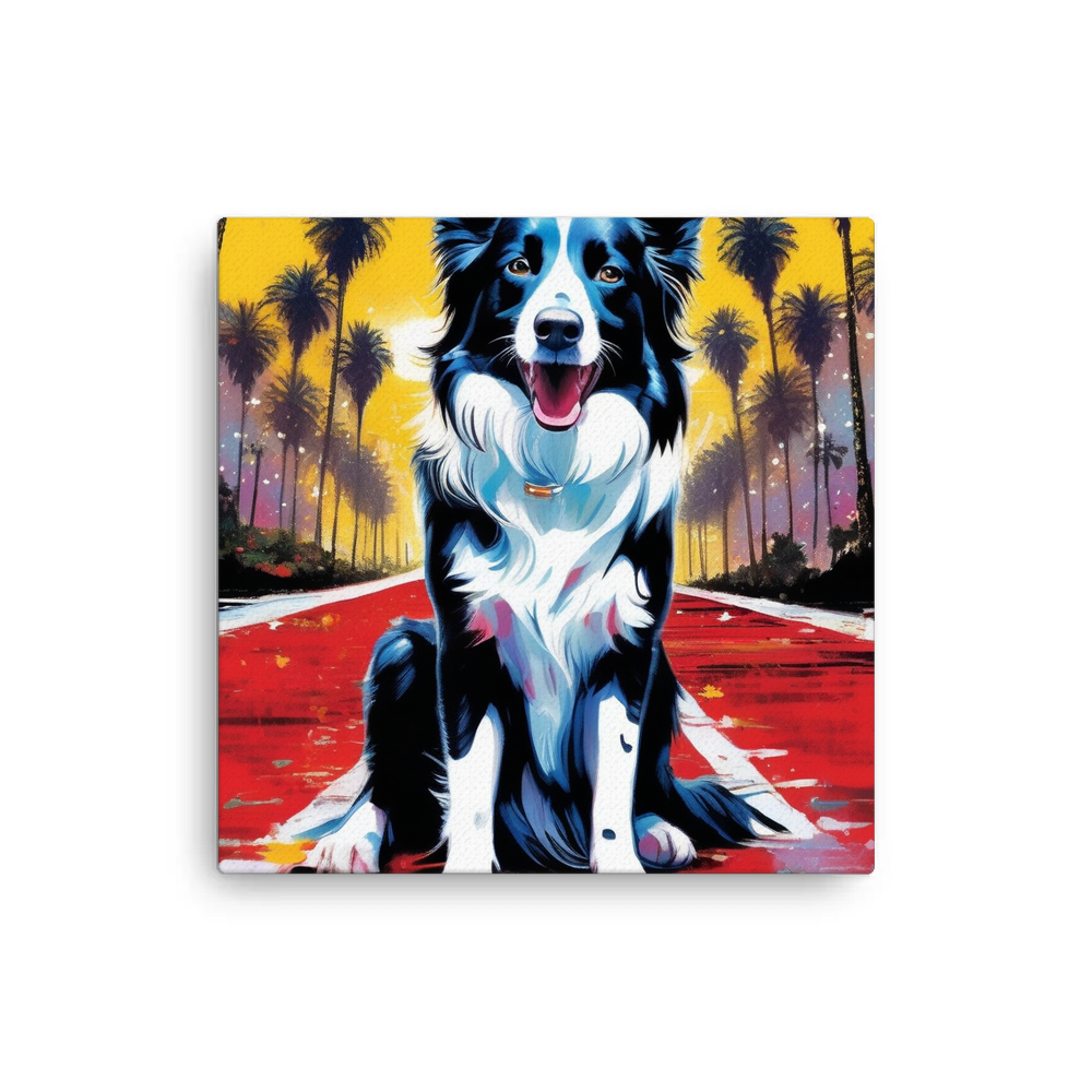 PugMug Custom Border Collie Canvas