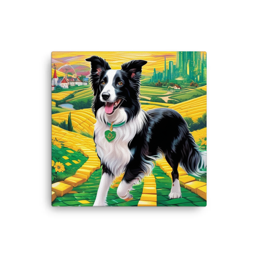 PugMug Custom Border Collie Canvas