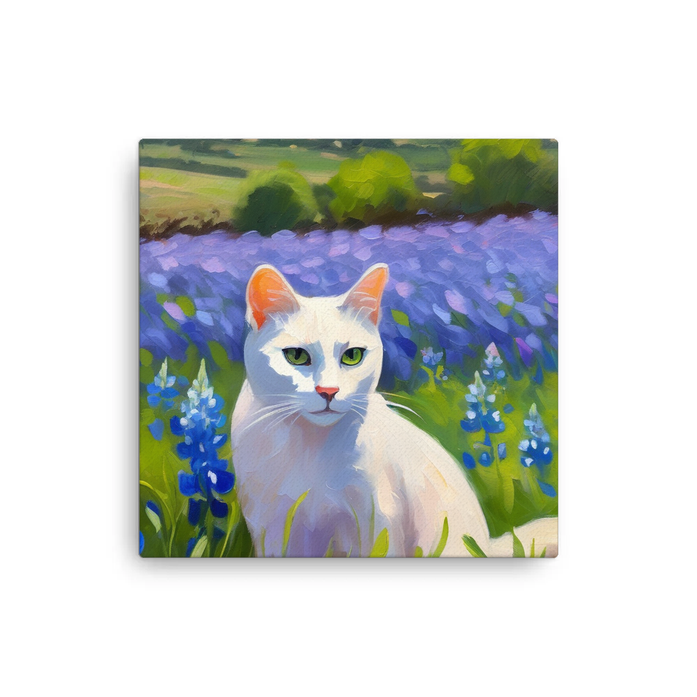 PugMug Custom White Companion Cat Canvas