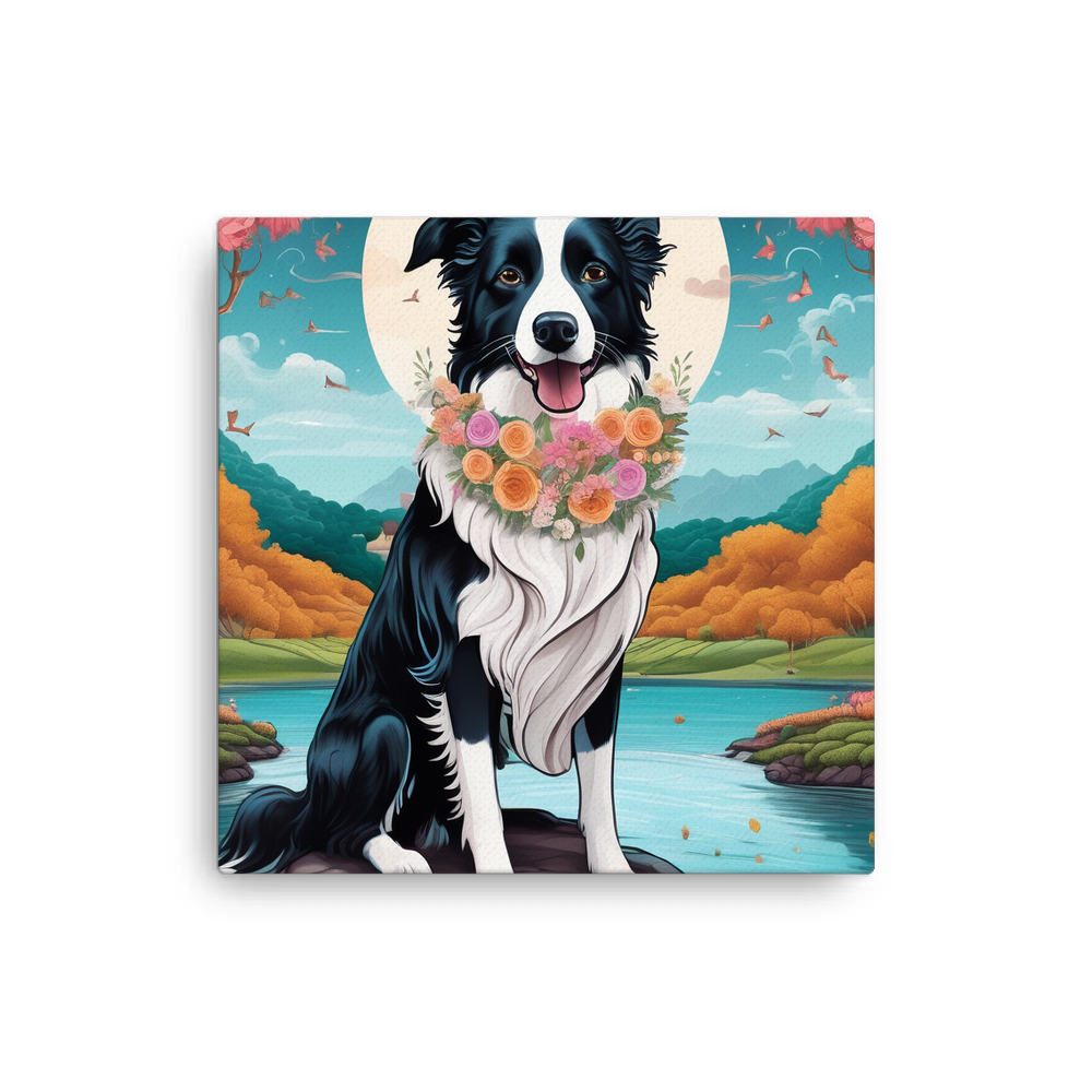 PugMug Custom Border Collie Canvas