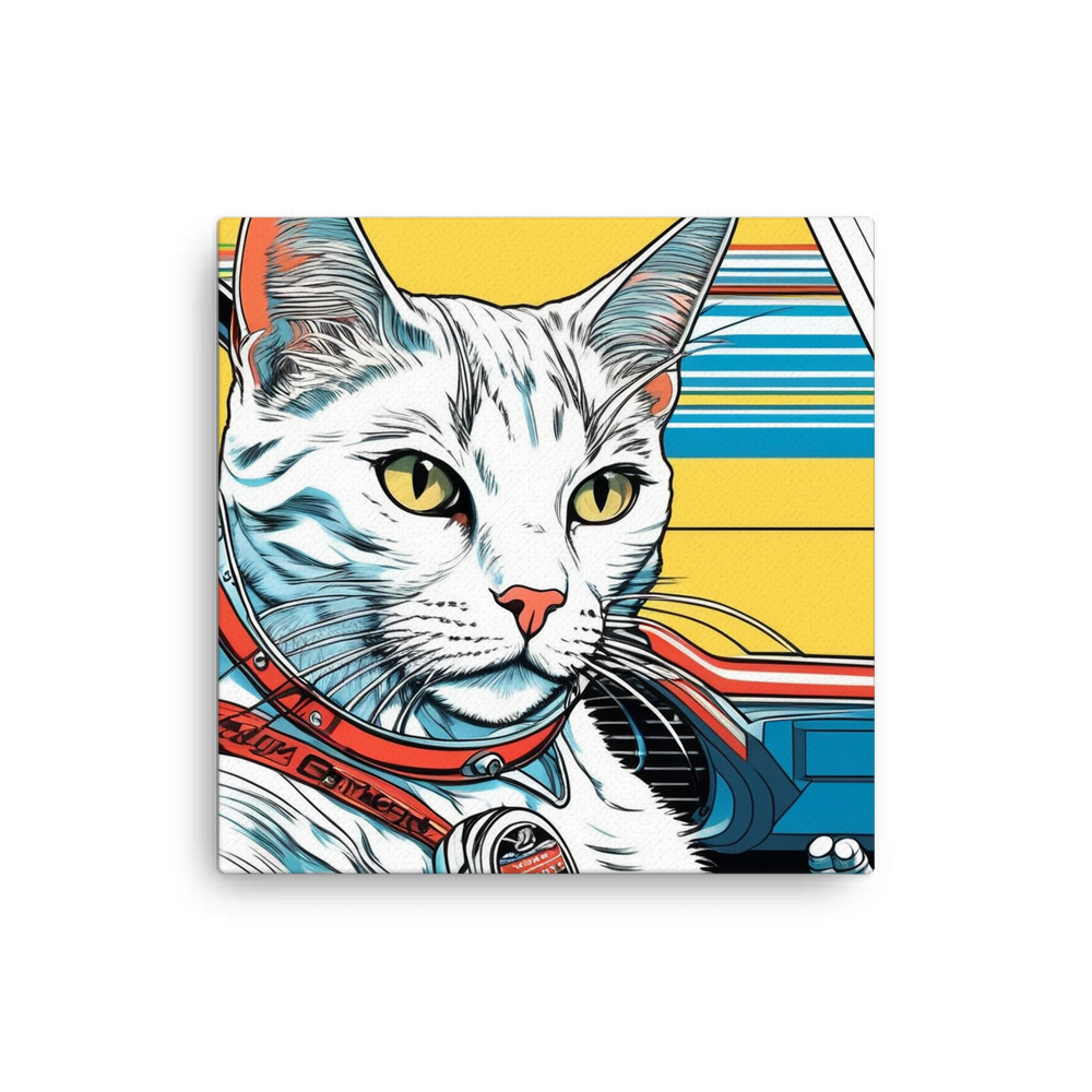 PugMug Custom White Companion Cat Canvas