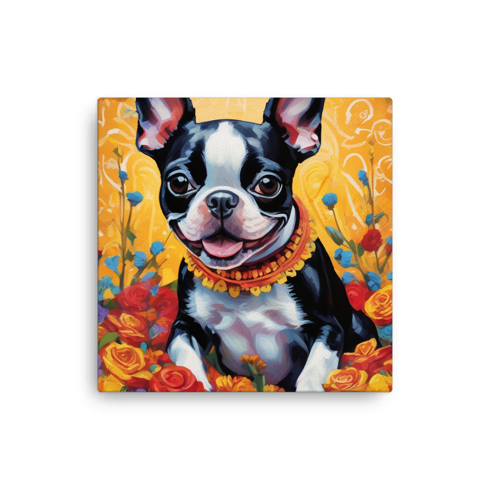 PugMug Custom Boston Terrier Canvas