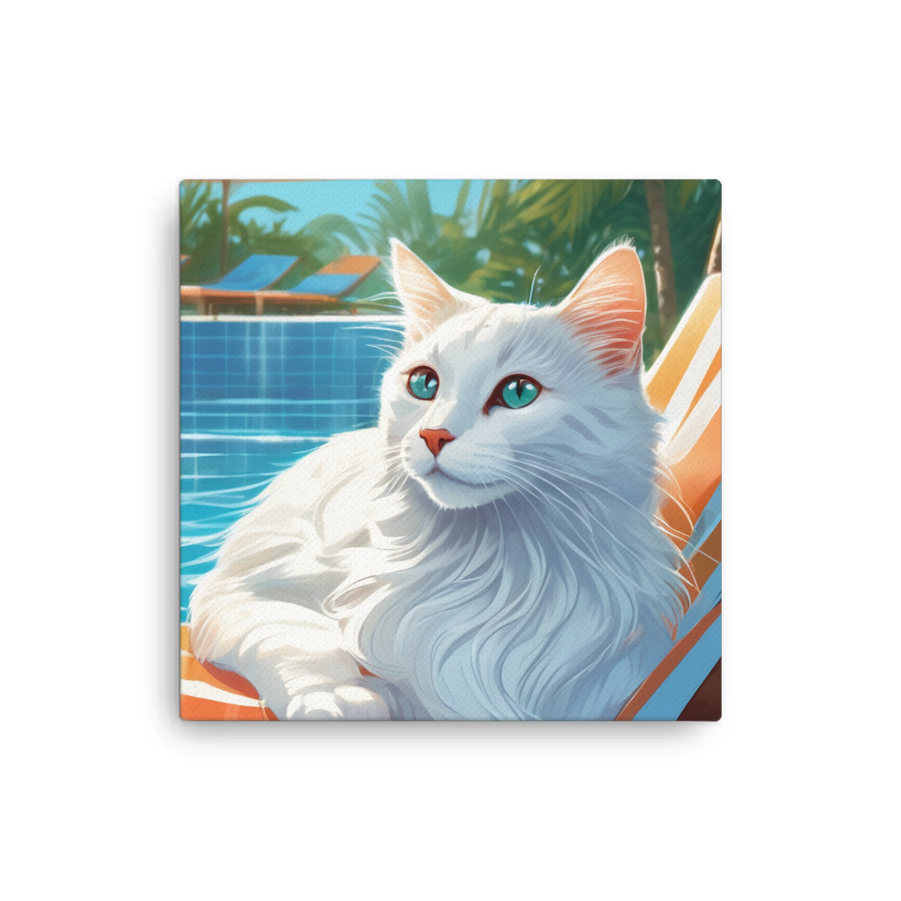 PugMug Custom White Companion Cat Canvas