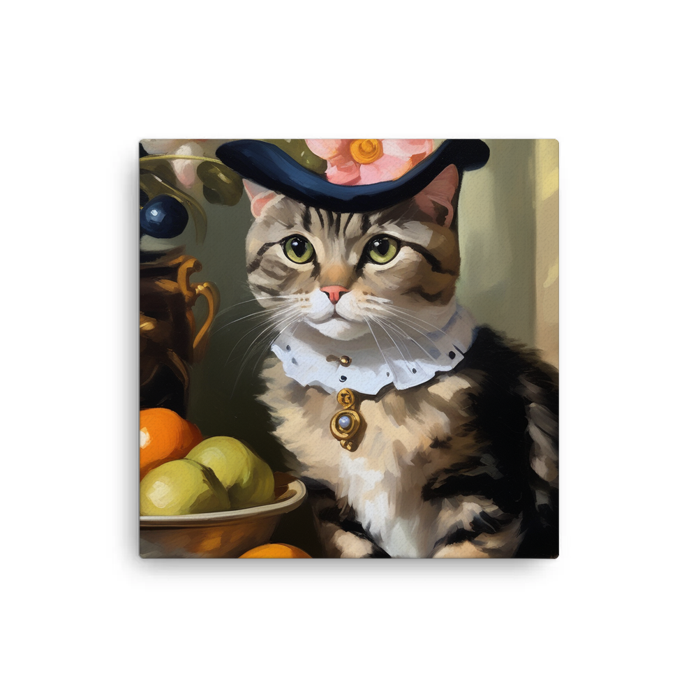 PugMug Custom Tabby Scottish Fold Cat Canvas