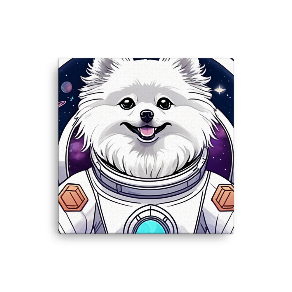 PugMug Custom White Pomeranian Canvas