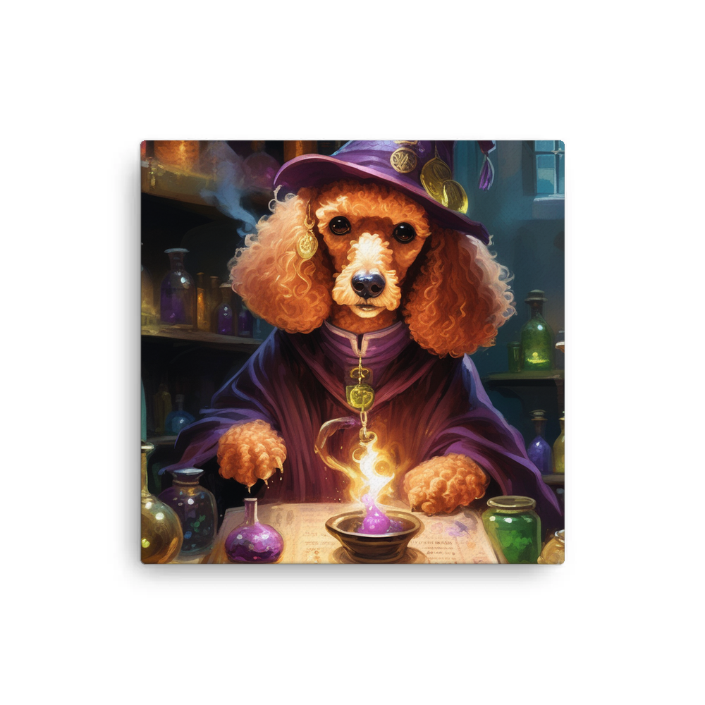 PugMug Custom Tan Poodle Canvas