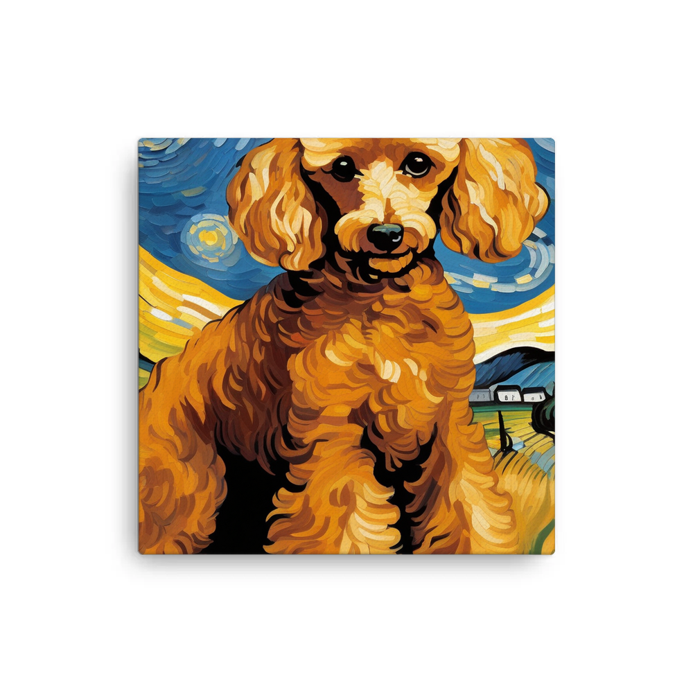 PugMug Custom Tan Poodle Canvas