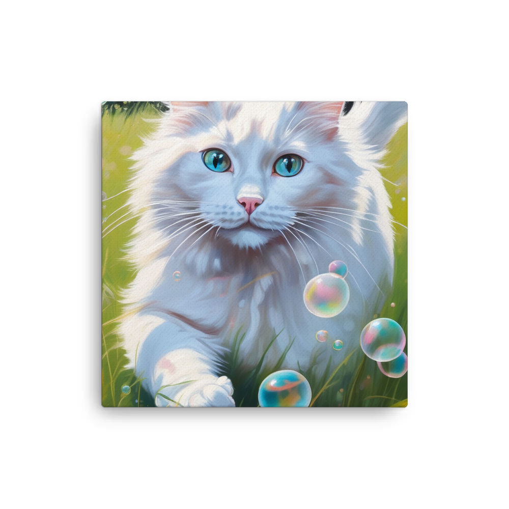 PugMug Custom White Ragdoll Cat Canvas