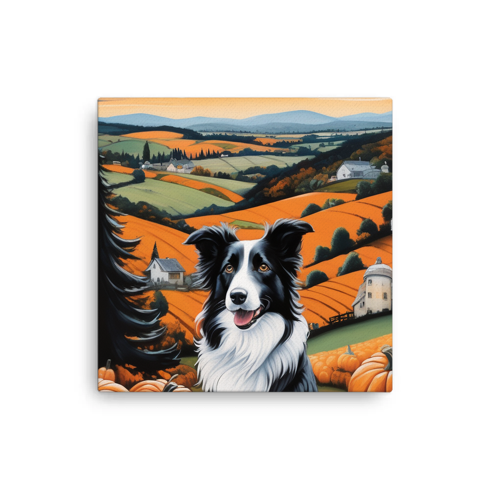 PugMug Custom Border Collie Canvas