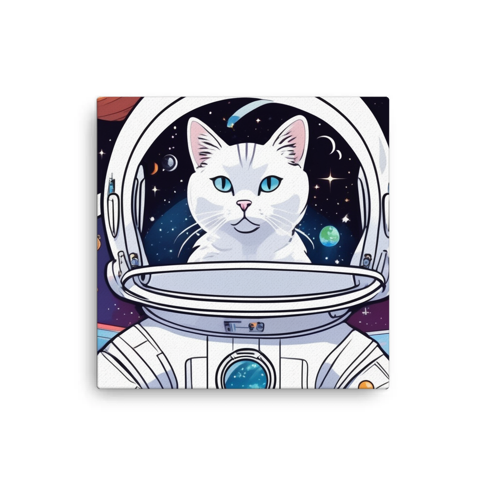 PugMug Custom White Companion Cat Canvas