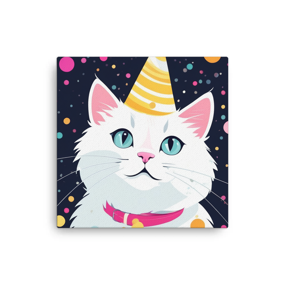 PugMug Custom White Companion Cat Canvas