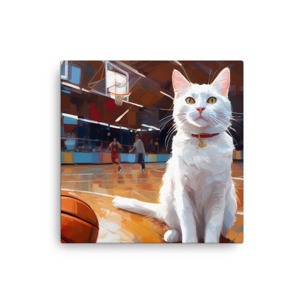 PugMug Custom White Companion Cat Canvas