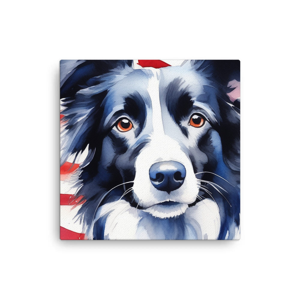 PugMug Custom Border Collie Canvas