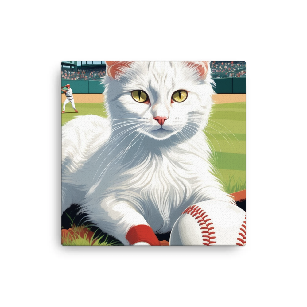 PugMug Custom White Companion Cat Canvas