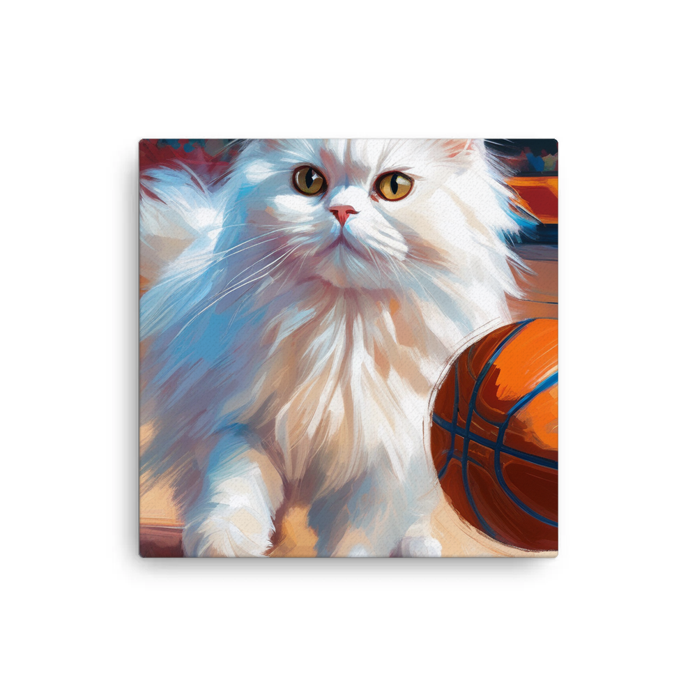 PugMug Custom White Persian Cat Canvas