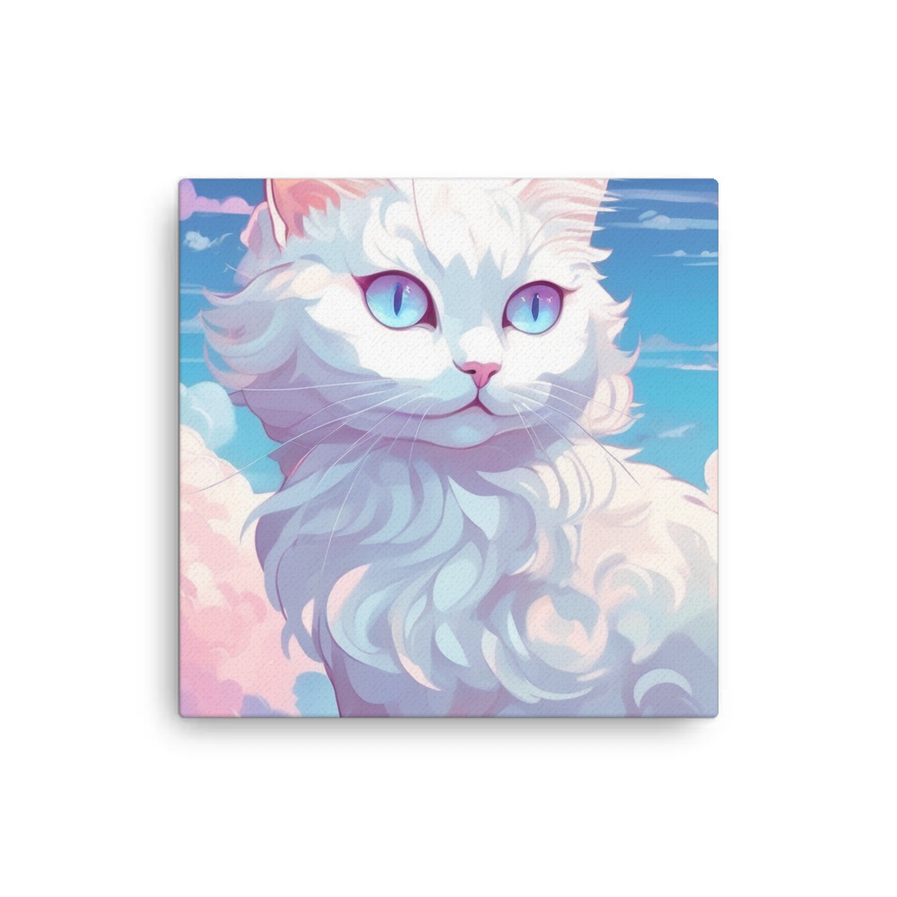 PugMug Custom White Companion Cat Canvas