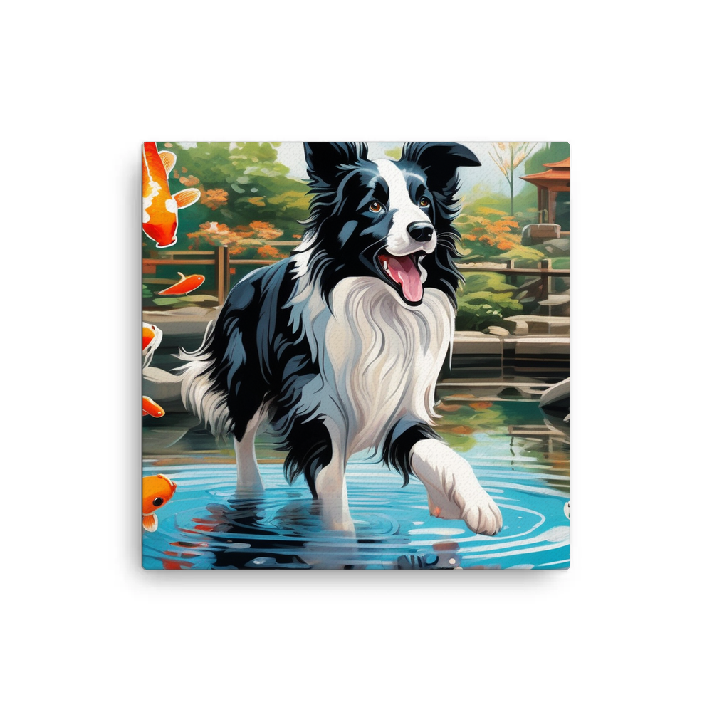 PugMug Custom Border Collie Canvas