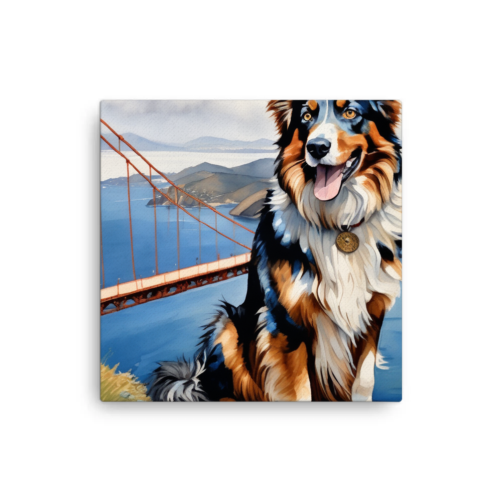 PugMug Custom Australian Shepherd Dog Canvas