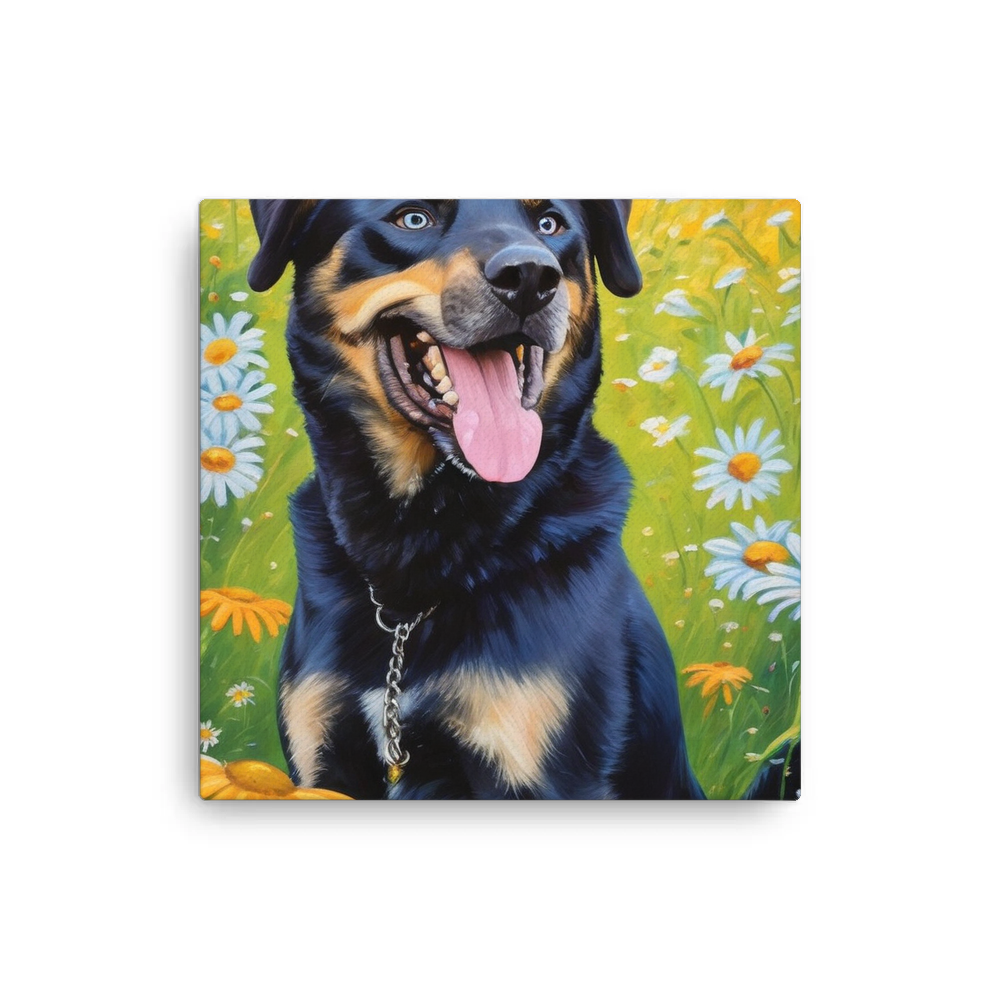 PugMug Custom Blue Canvas