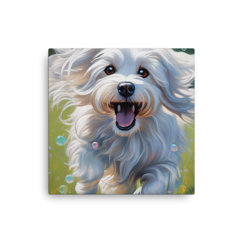 PugMug Custom White Havanese Dog Canvas