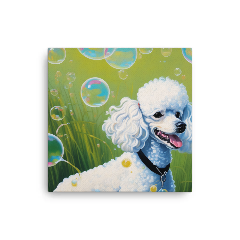 PugMug Custom White Poodle Canvas