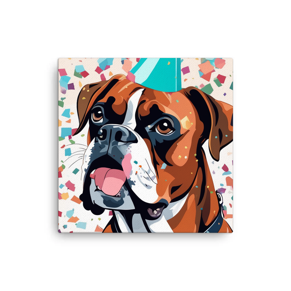 PugMug Custom Boxer Dog Canvas