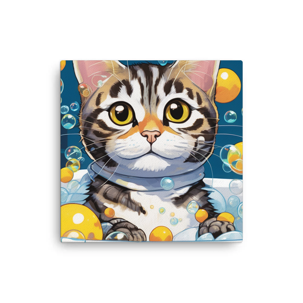 PugMug Custom Tabby American Shorthair Cat Canvas
