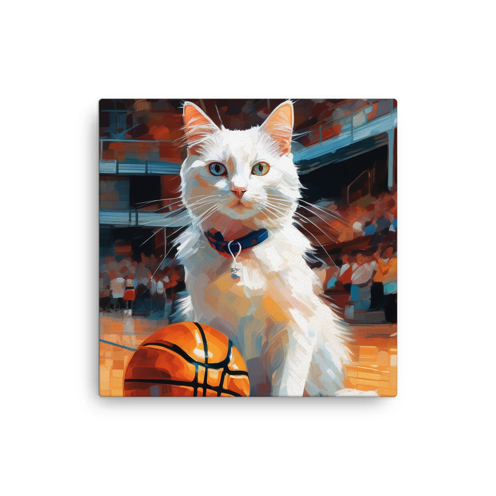 PugMug Custom White Companion Cat Canvas