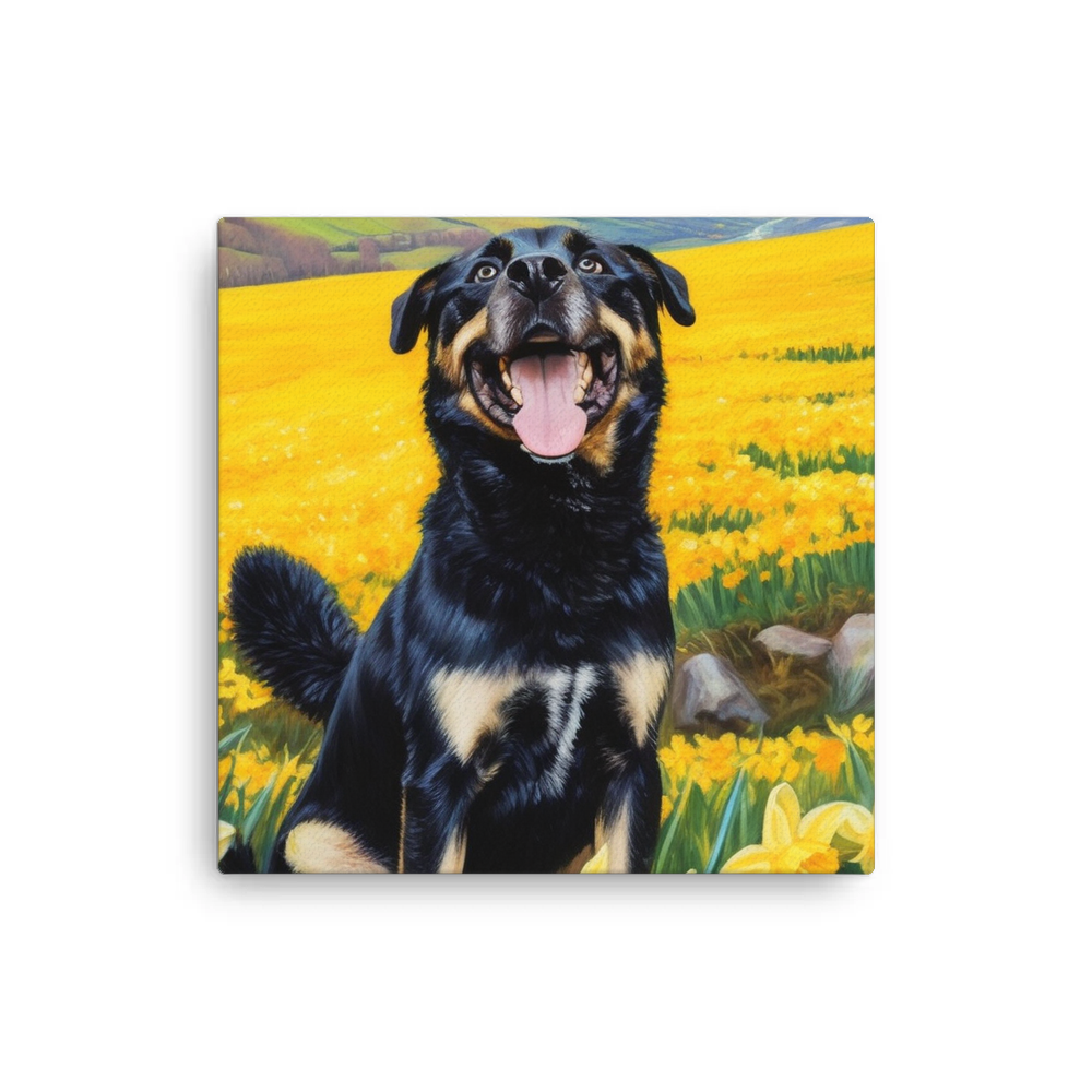 PugMug Custom Blue Canvas