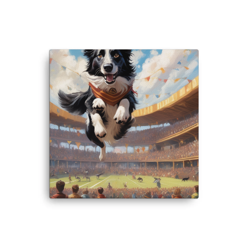 PugMug Custom Border Collie Canvas