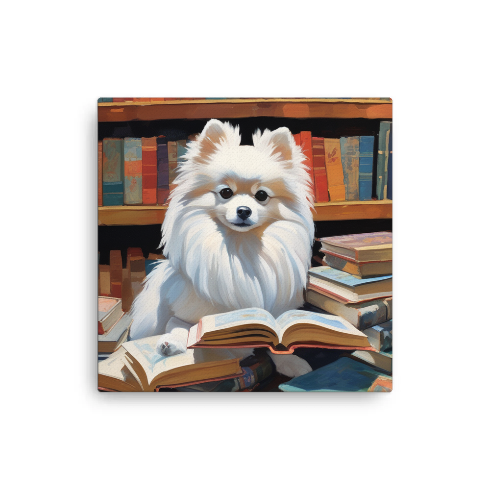 PugMug Custom White Pomeranian Canvas