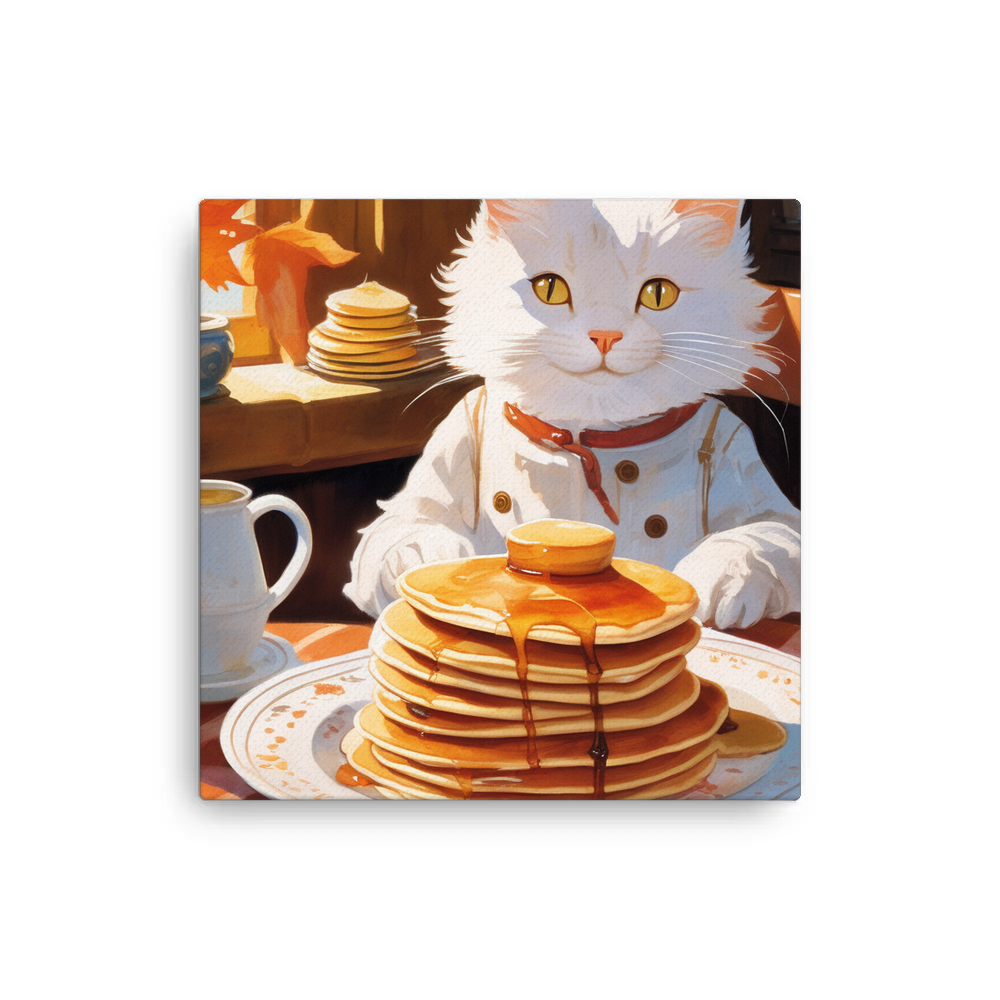 PugMug Custom White Companion Cat Canvas