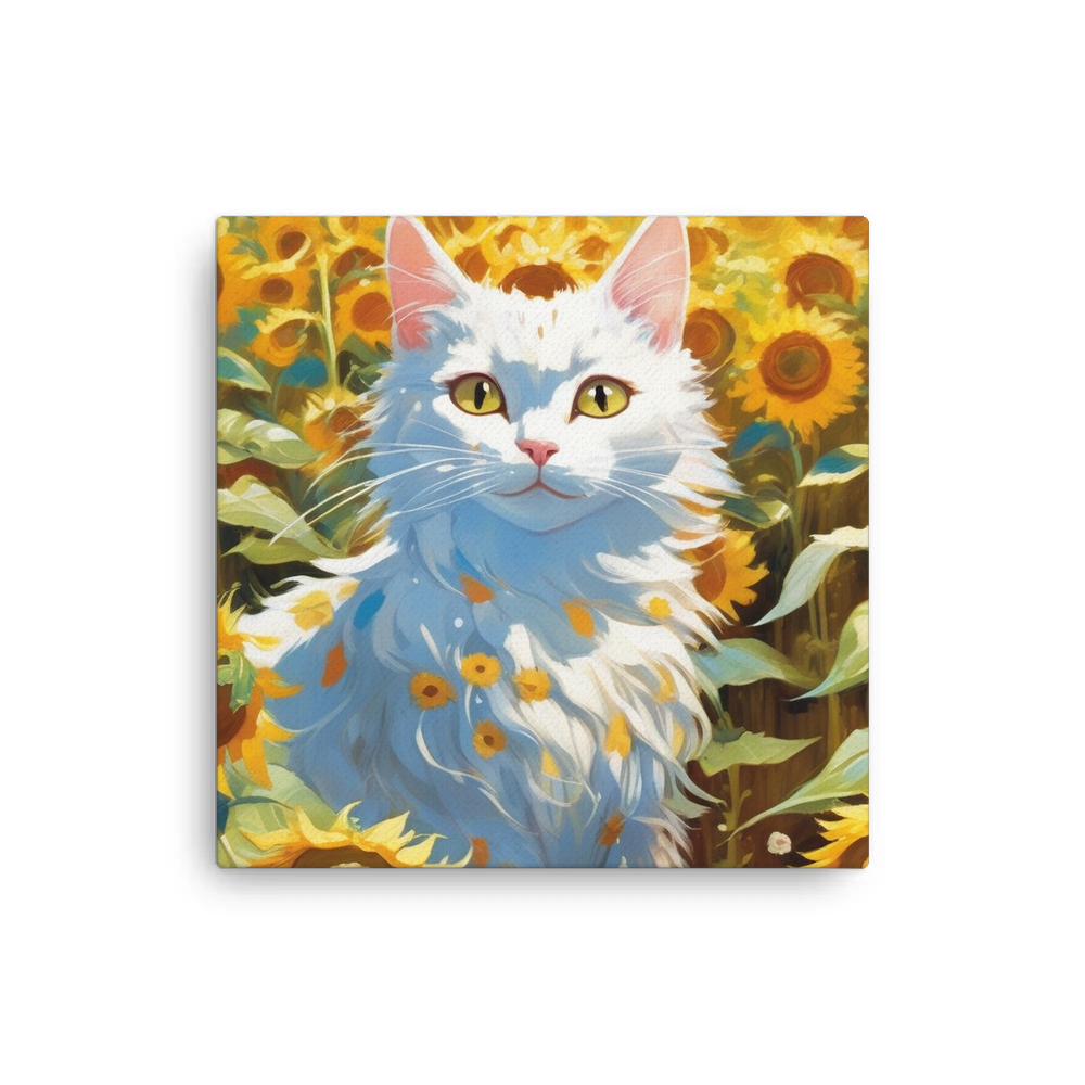 PugMug Custom White Companion Cat Canvas