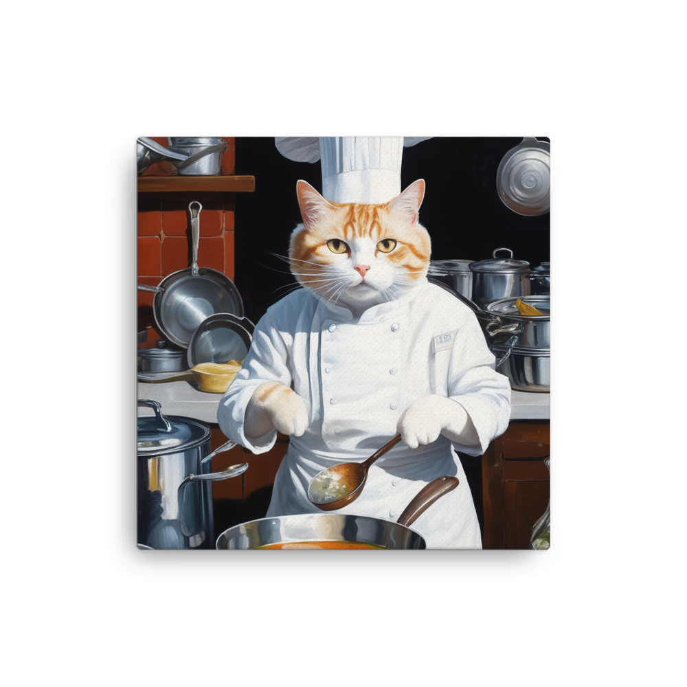 PugMug Custom White Companion Cat Canvas