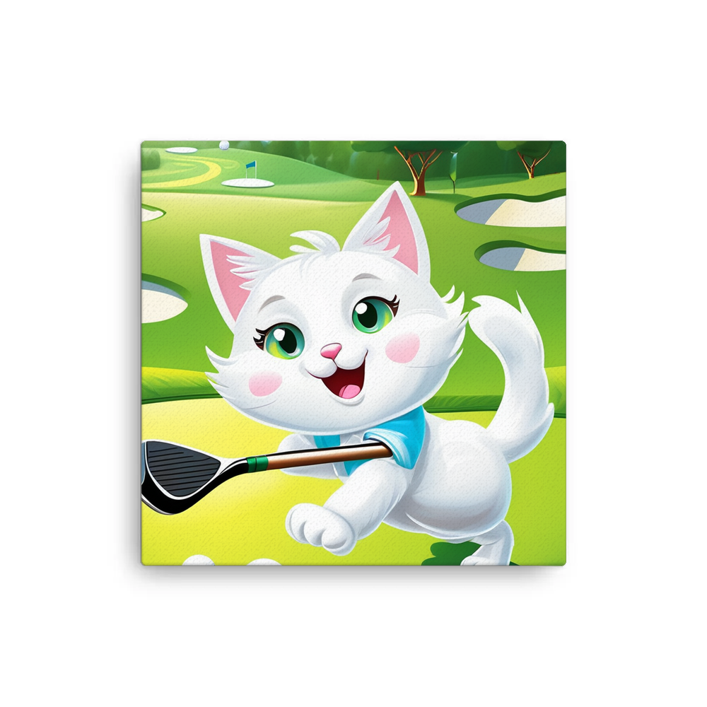 PugMug Custom White Companion Cat Canvas