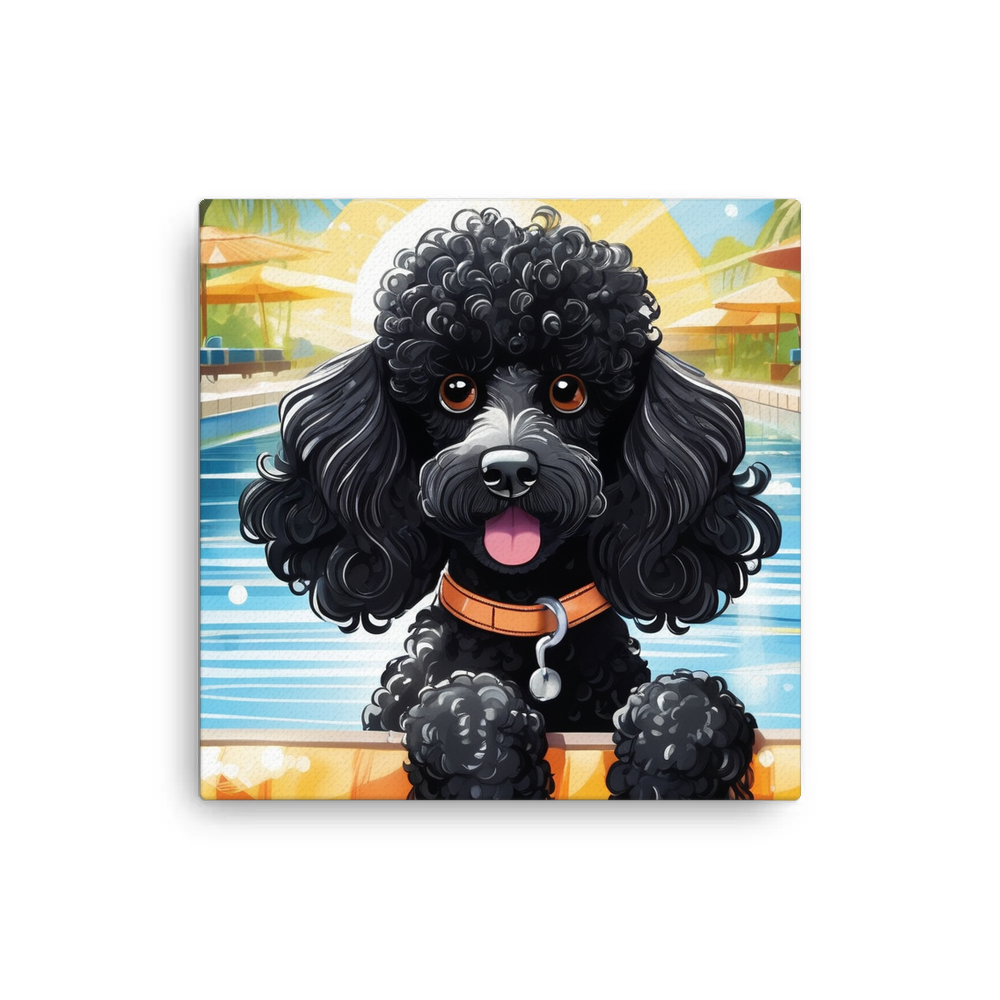 PugMug Custom Black Poodle Canvas