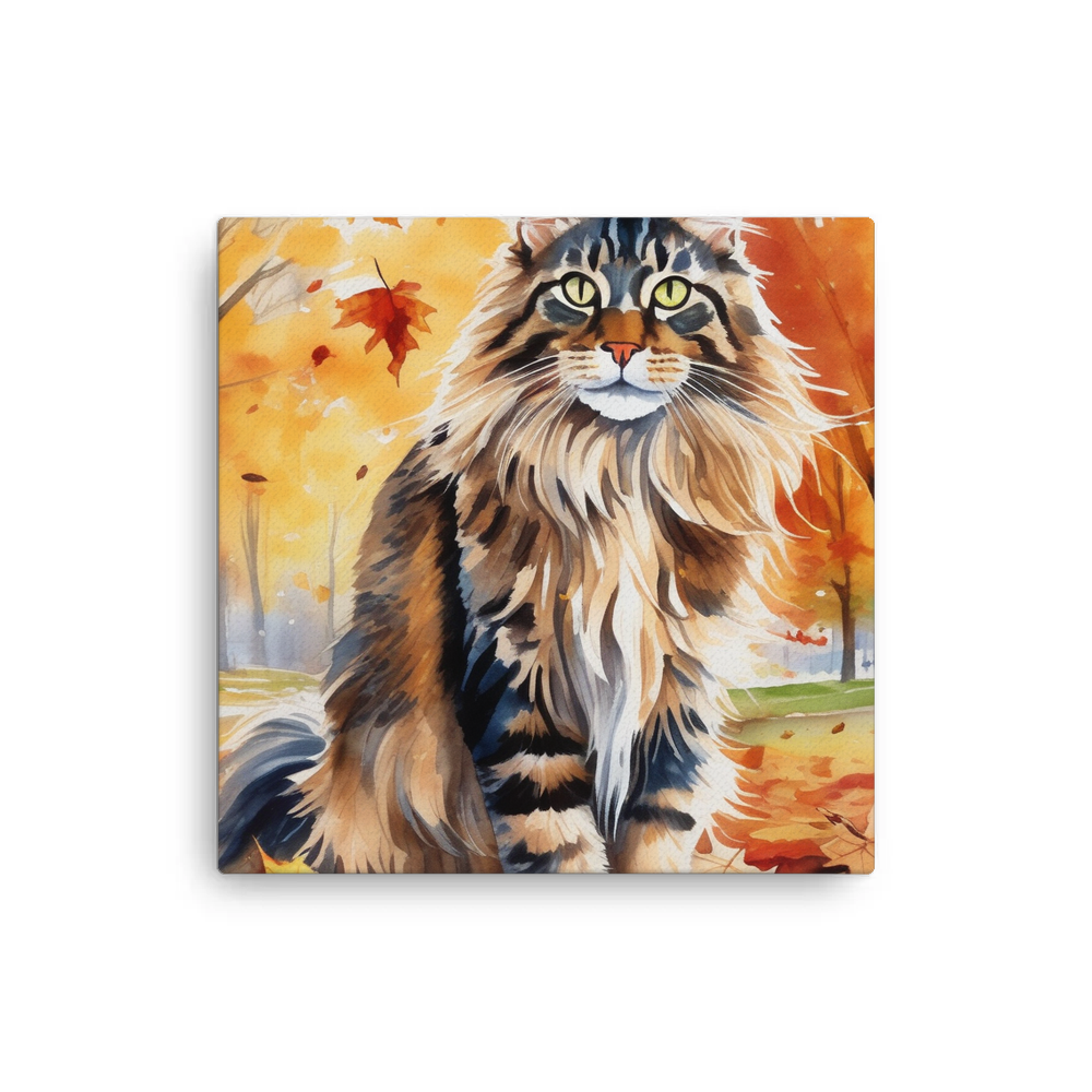 PugMug Custom Tabby Maine Coon Cat Canvas