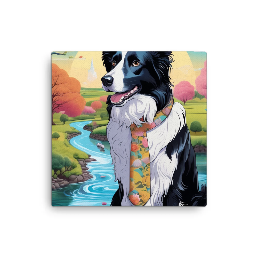 PugMug Custom Border Collie Canvas