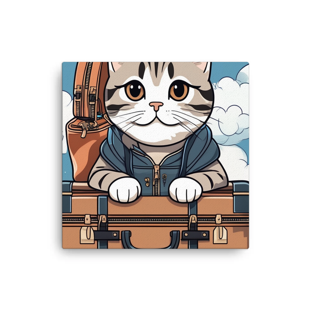 PugMug Custom Tabby Scottish Fold Cat Canvas