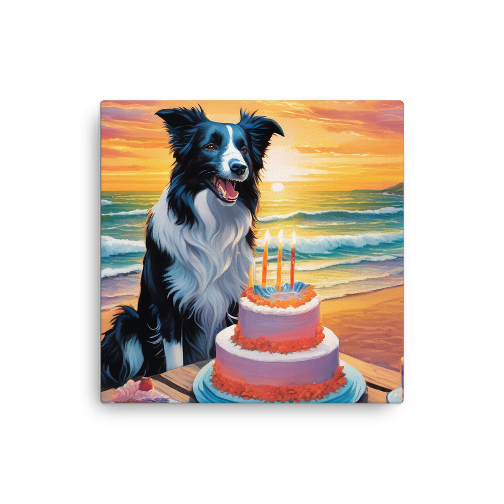 PugMug Custom Border Collie Canvas