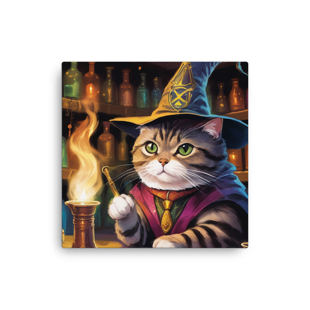 PugMug Custom Tabby Scottish Fold Cat Canvas