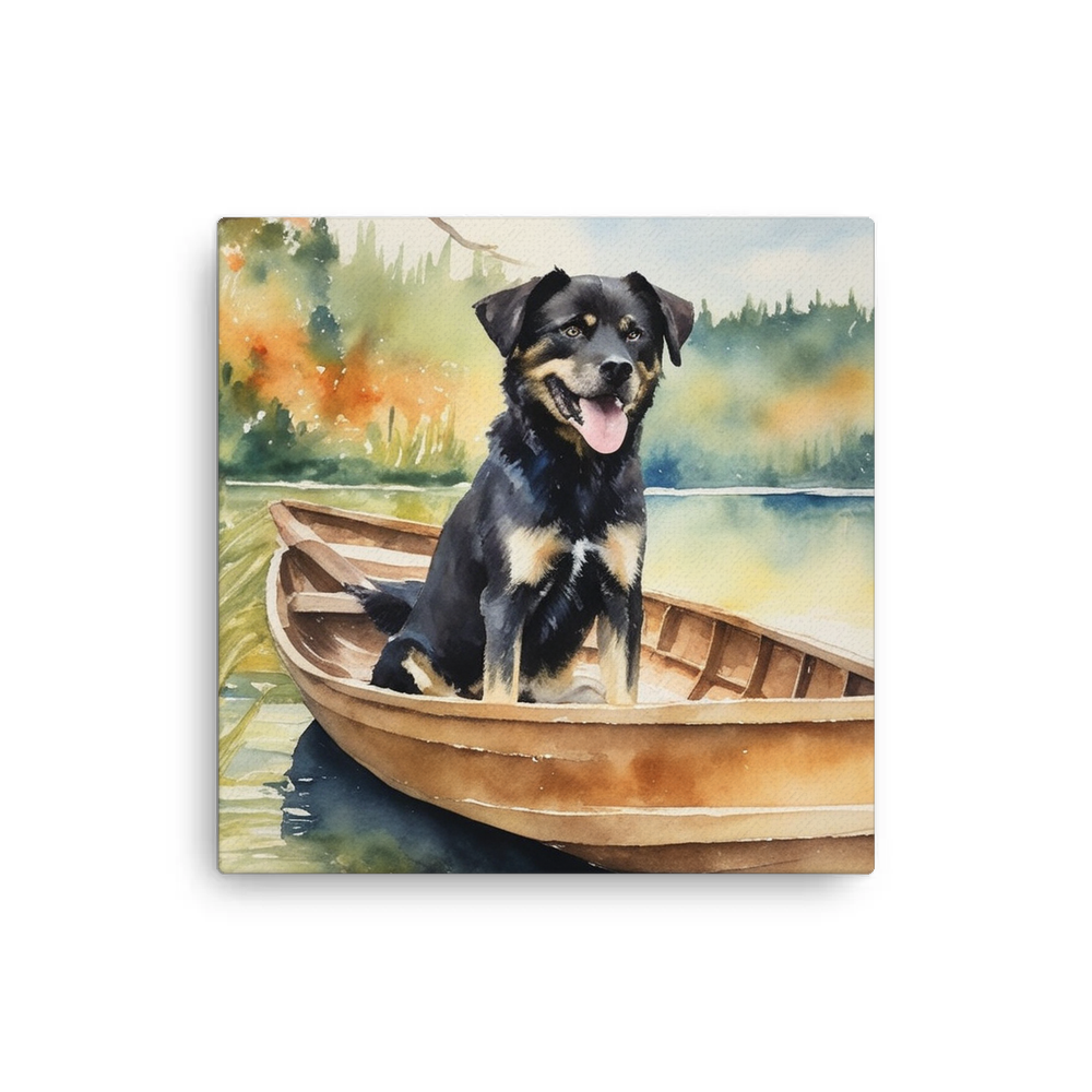 PugMug Custom Blue Canvas