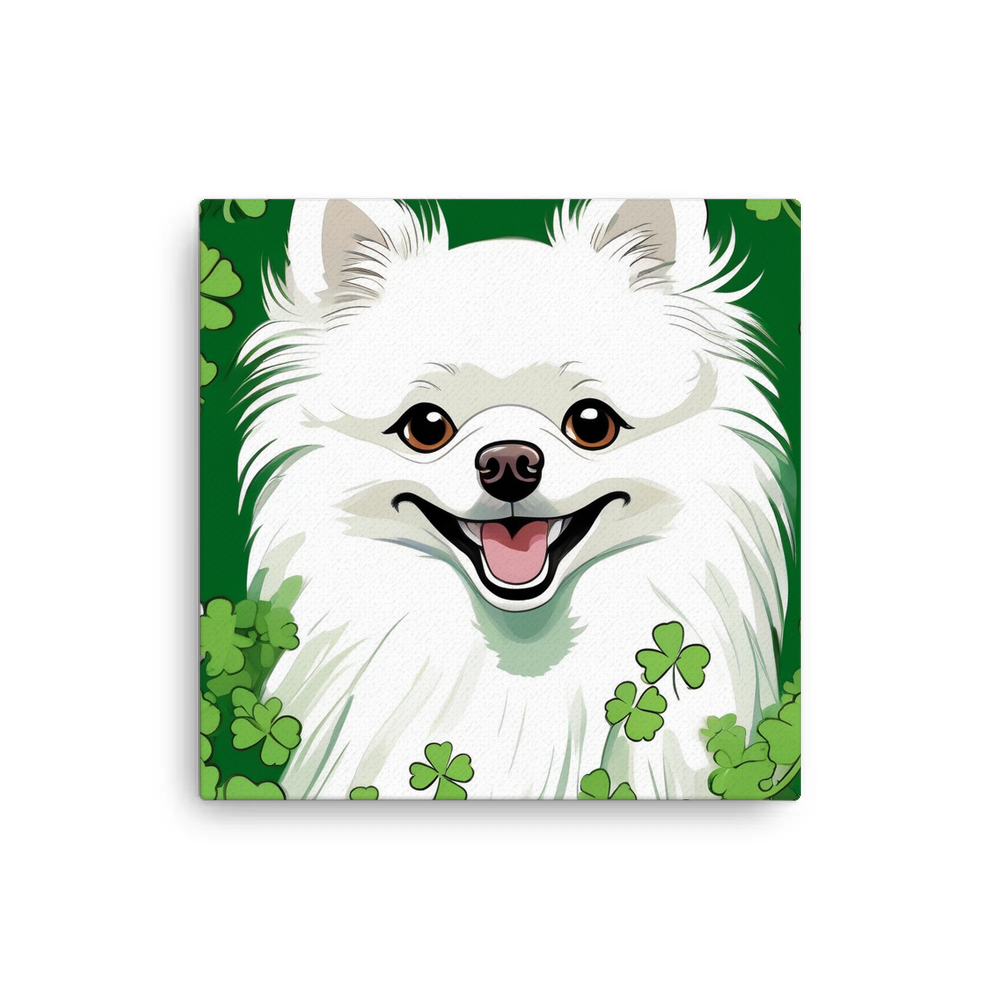 PugMug Custom White Pomeranian Canvas