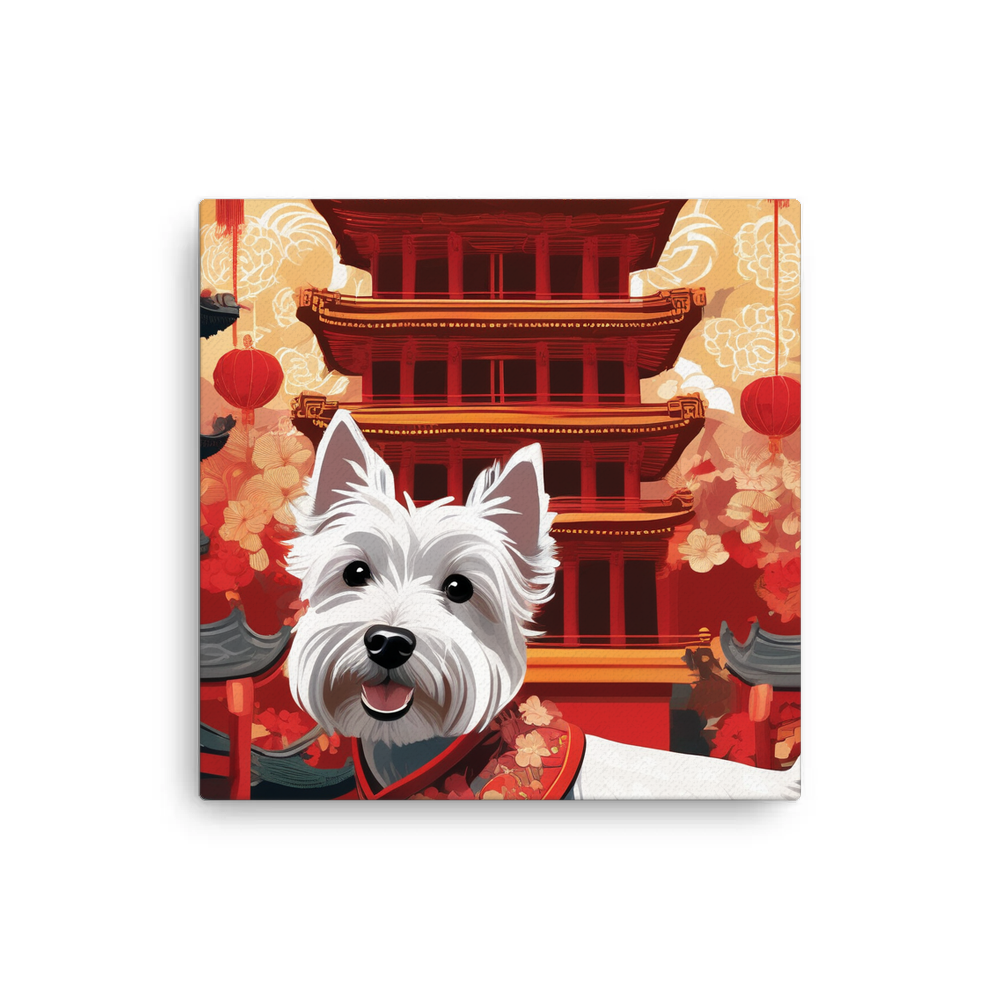 PugMug Custom West Highland White Terrier Canvas