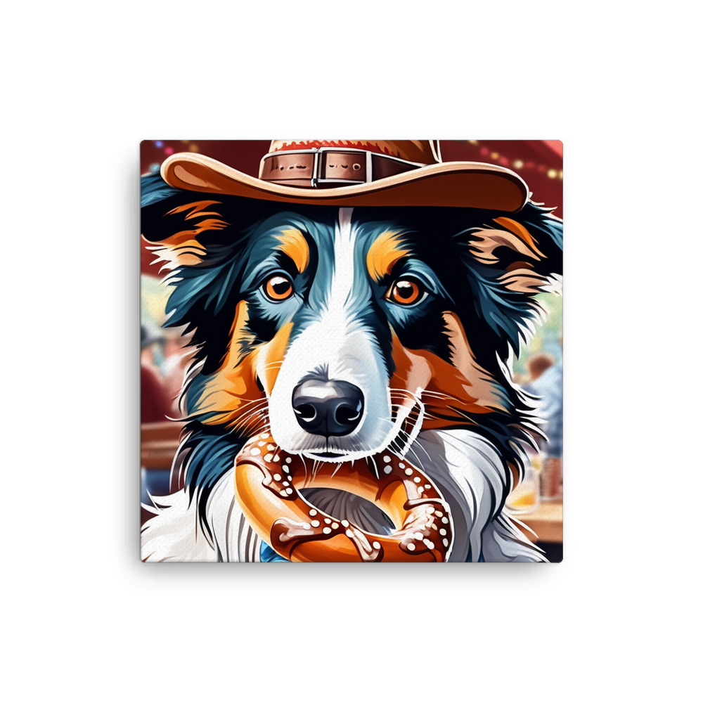PugMug Custom Border Collie Canvas