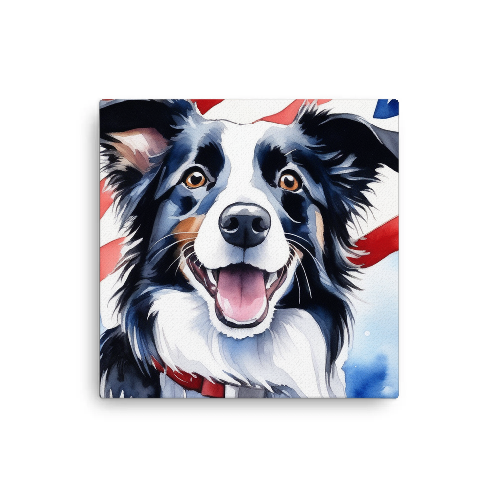 PugMug Custom Border Collie Canvas